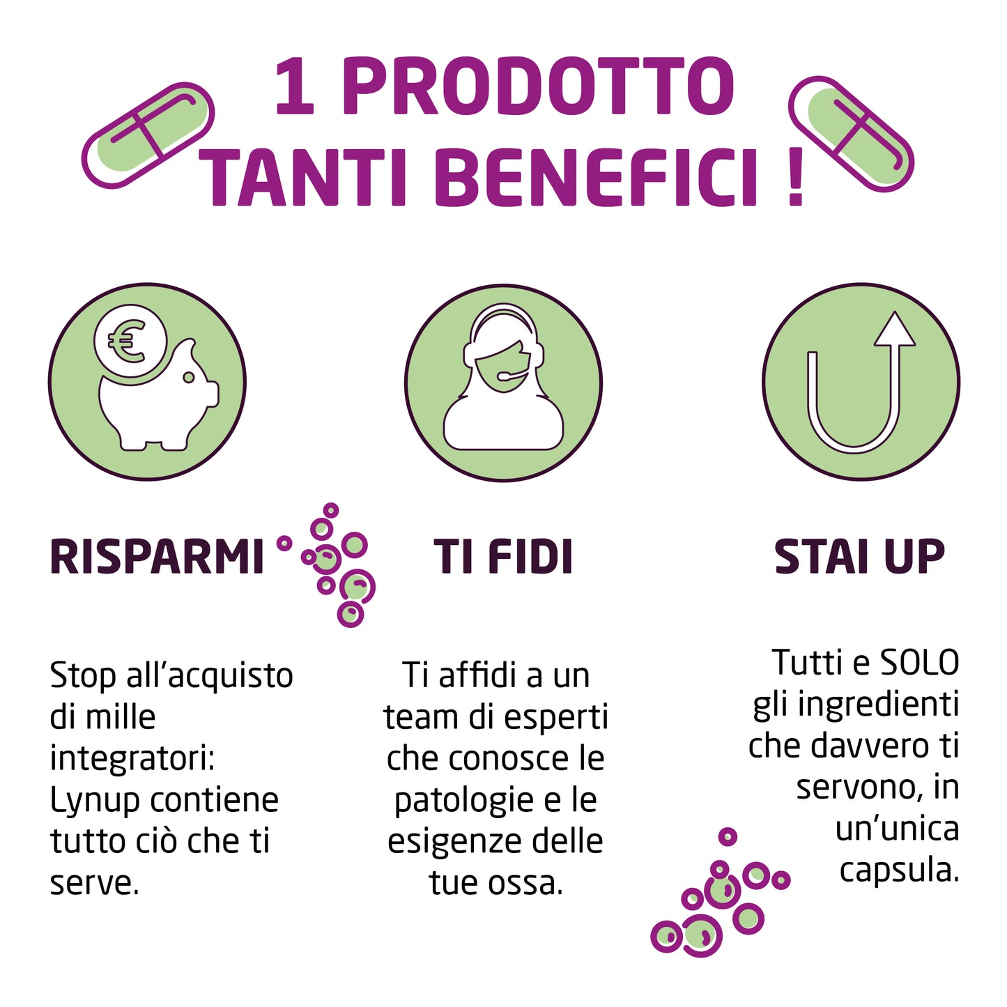Lynup - Vitamine e minerali per le ossa